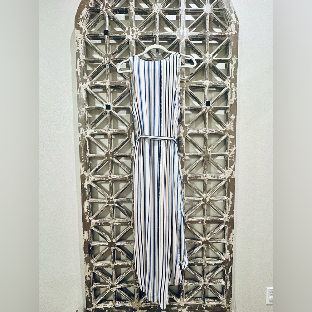 NWT Astr The Label Womens Andy Striped Midi Dress- Size Large - Picture 5 of 15